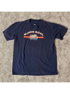 VF Imagewear Super Bowl XLI Navy Blue Graphic T-Shirt Size L
